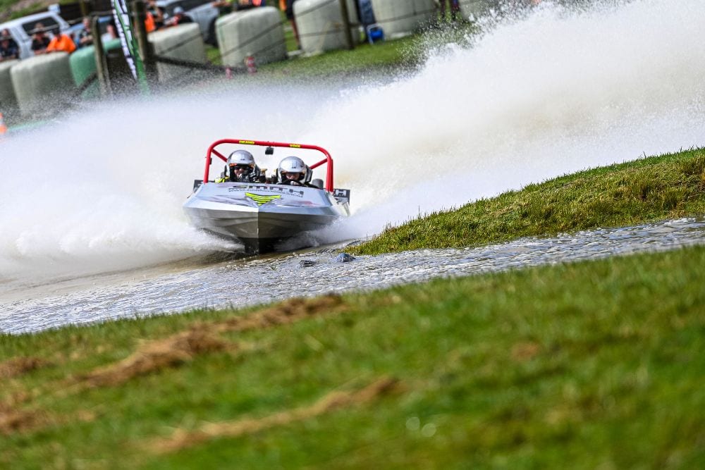 Southern Jet Superboats Driver Grant Harkess (right) And Dean Smith Made Their Jet Sprinting Debut At Whanganui